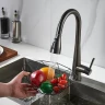 Смеситель для кухни Shevanik S363T цвет Оружейная сталь
