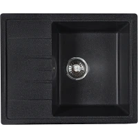 Кухонная мойка Reflection Plato 57 RX1457СL Уголь искусственный камень (литьевой мрамор) встраиваемый