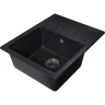 Кухонная мойка Reflection Plato 57 RX1457СL Уголь искусственный камень (литьевой мрамор) встраиваемый