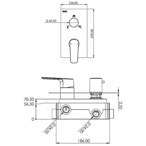 Душевая система Teska Ciera Pro AS3370 Золото