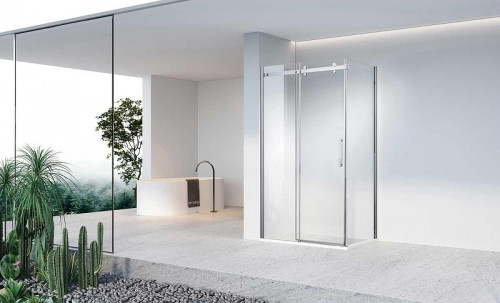 Душевой уголок Vincea Como-N 160х80 VSR-4CN8016CL профиль Хром стекло прозрачное
