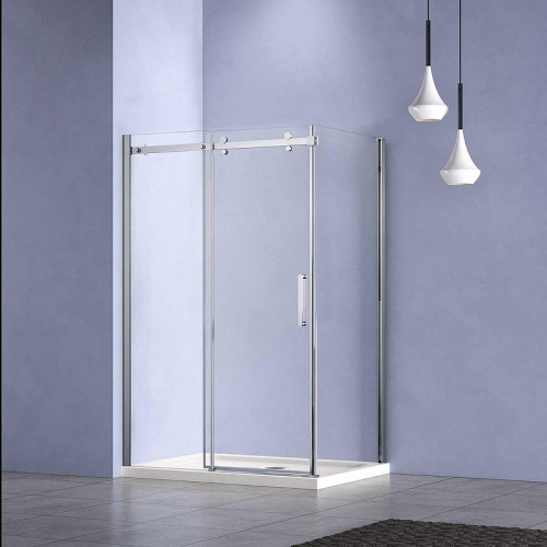 Душевой уголок Vincea Como-N 160х80 VSR-4CN8016CL профиль Хром стекло прозрачное