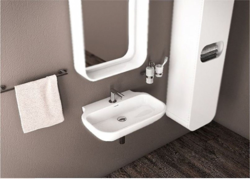 Раковина Creavit Free 60 FE065-00CB00E-0000 Белая фарфор подвесная