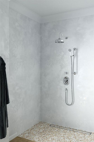 Смеситель для душа Kludi Adlon 517200520 с термостатом Хром латунь встраиваемый