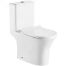 Унитаз компакт Azario Fretta Round AZ-1038A с бачком и сиденьем Микролифт фаянс напольный