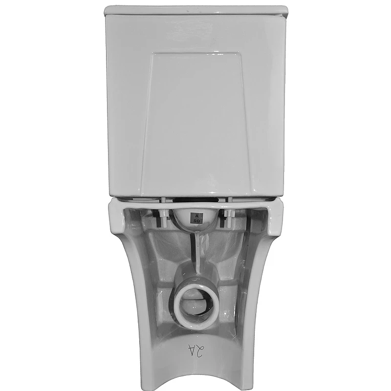 Унитаз компакт Azario Fretta Round AZ-1038A с бачком и сиденьем Микролифт фаянс напольный