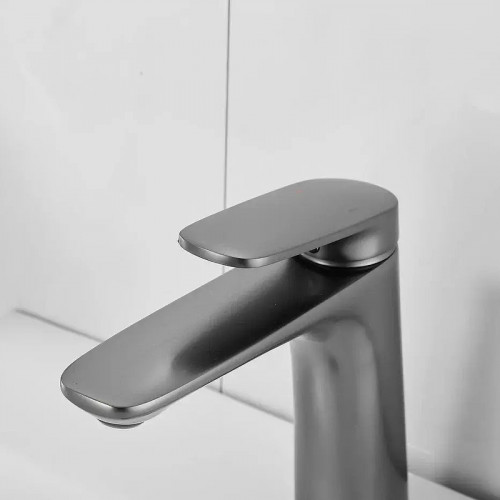 Смеситель для раковины Shevanik S8501T цвет Оружейная сталь