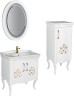 Тумба Creavit Antik 50 AN2115.02.BB Белая с декором МДФ / ЛДСП, массив дерева