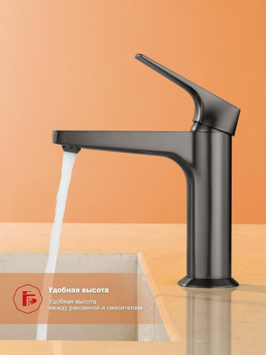 Смеситель для раковины Raglo R07.10.09 цвет Графит