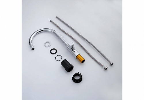 Смеситель для кухни Aquatek Альфа AQ1982CR цвет Хром