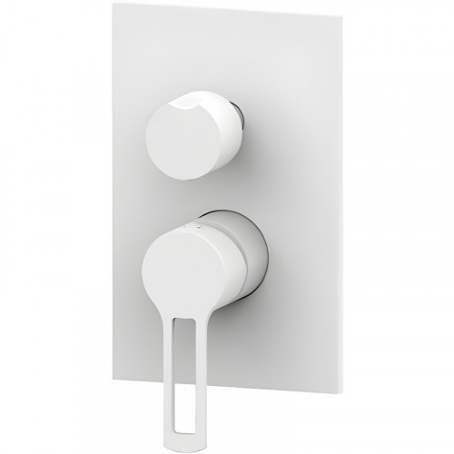 Смеситель для душа Paffoni Ringo RIN018BO/M Белый матовый встраиваемый