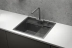 Кухонная мойка Granula Kitchen Space 60 6051 цвет Графит матовый