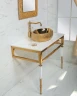 Консоль под раковину Boheme Armadi Art Vogue 100 890-G Золото Белая