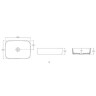 Раковина накладная Isvea Infinity 50 10NF65050-2K Слоновая кость матовая
