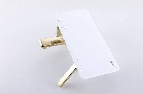 Смеситель для ванны Lemark Mista LM6414WG Золото Белый латунь на стену