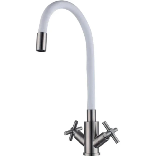 Смеситель для кухни Fmark FS8442-02 цвет Сатин Белый