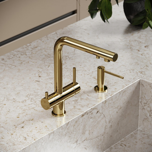 Смеситель для кухни Sancos Foster SC4014ZG цвет Полированное золото