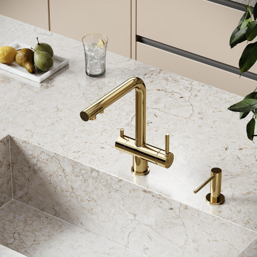 Смеситель для кухни Sancos Foster SC4014ZG цвет Полированное золото