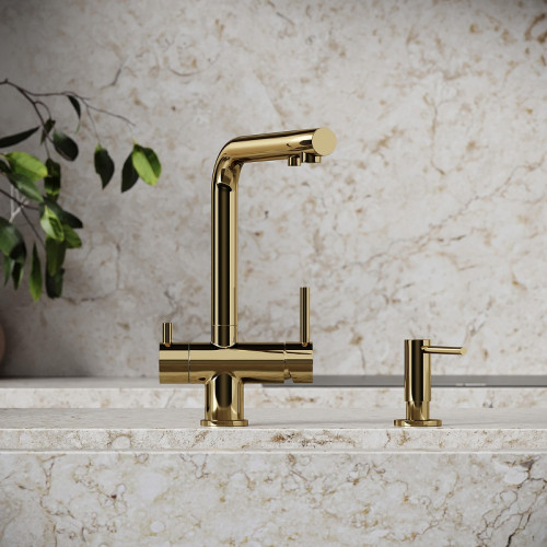 Смеситель для кухни Sancos Foster SC4014ZG цвет Полированное золото