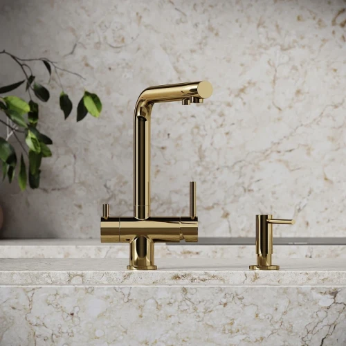 Смеситель для кухни Sancos Foster SC4014ZG цвет Полированное золото