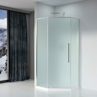 Душевой уголок Black&amp;White Stellar Wind S815 CF 90x90 815900CF профиль Хром стекло матовое