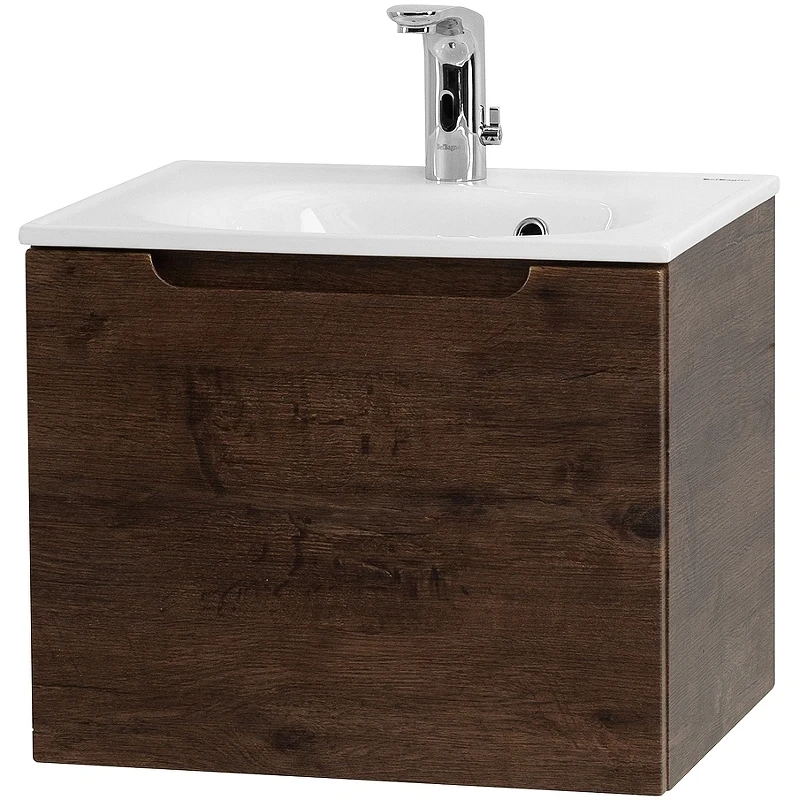 Тумба под раковину BelBagno Etna 60 ETNA-600-1C-SO-RW-P подвесная Rovere Moro МДФ / ЛДСП