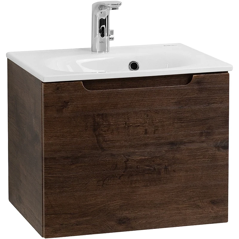 Тумба под раковину BelBagno Etna 60 ETNA-600-1C-SO-RW-P подвесная Rovere Moro МДФ / ЛДСП