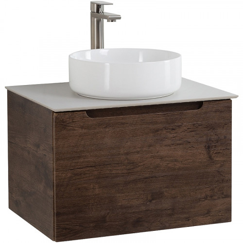 Тумба под раковину BelBagno Etna 60 ETNA-600-1C-SO-RW-P подвесная Rovere Moro МДФ / ЛДСП