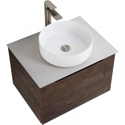 Тумба под раковину BelBagno Etna 60 ETNA-600-1C-SO-RW-P подвесная Rovere Moro МДФ / ЛДСП