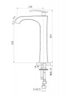 Смеситель для раковины Wonzon &amp; Woghand Triumph WW-561104-CR цвет Хром
