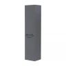 Шкаф пенал Equil Mirage 36 ppMIRAGE36.L.KZ-07 подвесной с бельевой корзиной цвет Графит софт