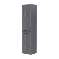 Шкаф пенал Equil Mirage 36 ppMIRAGE36.L.KZ-07 подвесной с бельевой корзиной цвет Графит софт