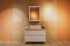 Зеркальный шкаф Silver Mirrors Киото-3 60 LED-00002824 с подсветкой Черный МДФ / ЛДСП, стекло
