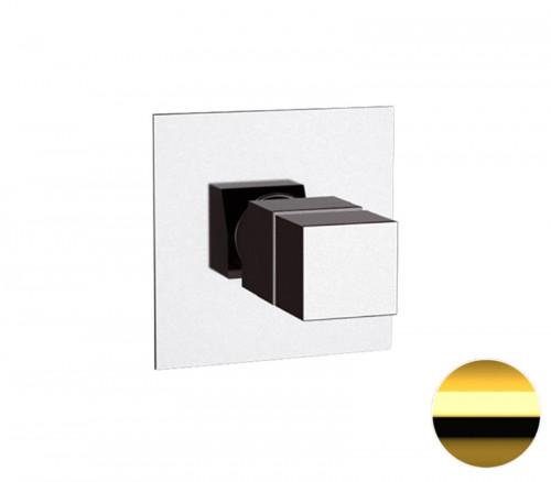 Смеситель для душа Remer Q-Elegance QT30DO с термостатом цвет Золото глянцевое