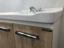 Тумба с раковиной Comforty Рига 60 00004142213 подвесная Дуб сонома МДФ / ЛДСП