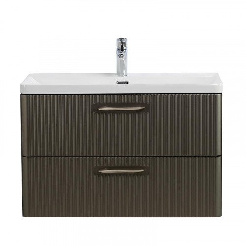 Тумба под раковину BelBagno Due 80 DUE-800-2C-SO-GM-P подвесная цвет Оружейная сталь