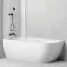 Ванна из искусственного камня Salini Sofia Corner L 170х85 102515G Белая глянцевая
