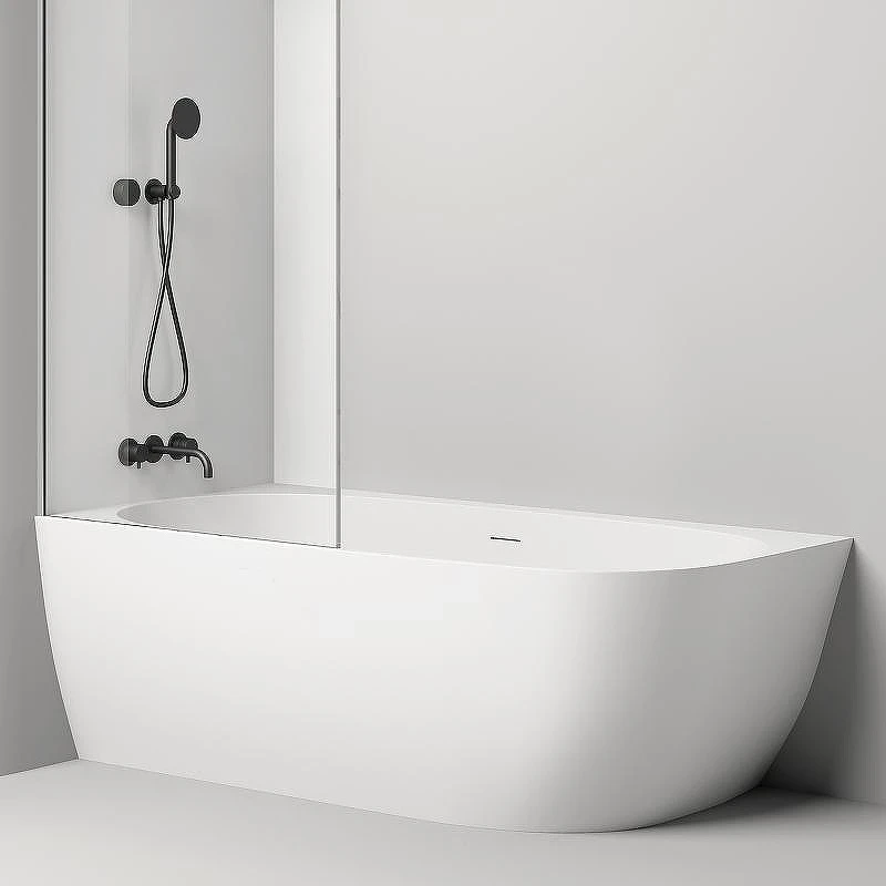 Ванна из искусственного камня Salini Sofia Corner L 170х85 102515G Белая глянцевая