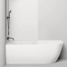 Ванна из искусственного камня Salini Sofia Corner L 170х85 102515G Белая глянцевая