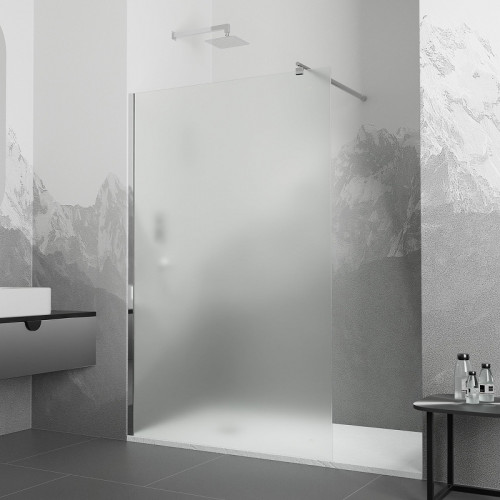 Душевая перегородка RGW Walk In 90 411002109-41 профиль цвет Хром стекло cora