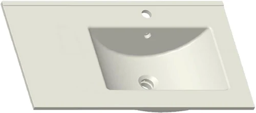Тумба с раковиной SanVit Мэри-2 90 R kmery902 в цвете Ral подвесная Красный глянец МДФ / ЛДСП