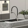 Смеситель для кухни Sancos Dora SC4003BN Никель брашированный Черный латунь