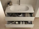 Тумба под раковину Vincea Люка Софт-Тач (Luka Soft-Touch) 100 VMC-2L100MW подвесная цвет M.White Soft-touch