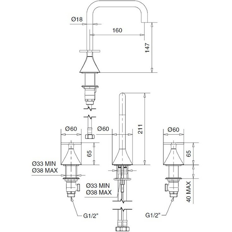 Смеситель для раковины Migliore Sirius 28161