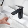 Смеситель для раковины Rose R18H R1801H-1 Черный матовый латунь