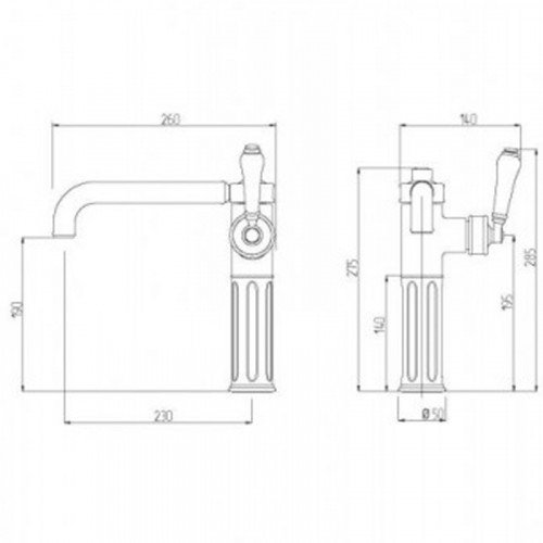 Смеситель для кухни Migliore Ermitage 25006 Хром латунь на столешницу