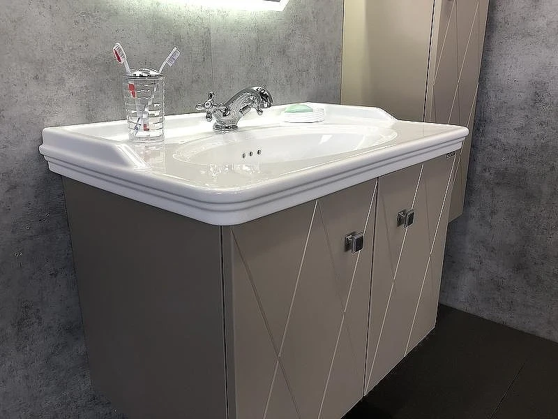 Тумба с раковиной Comforty Кремона 80 00-00001040 подвесная Латте
