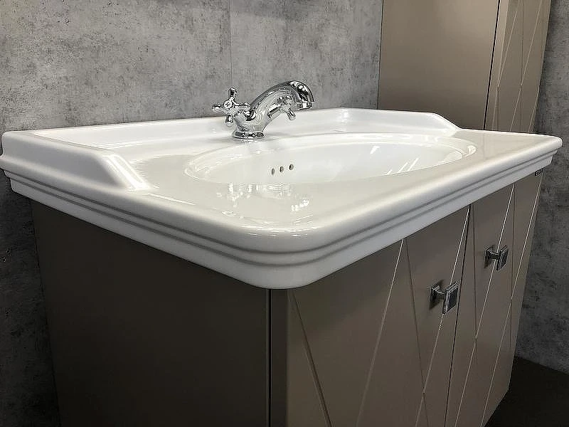 Тумба с раковиной Comforty Кремона 80 00-00001040 подвесная Латте