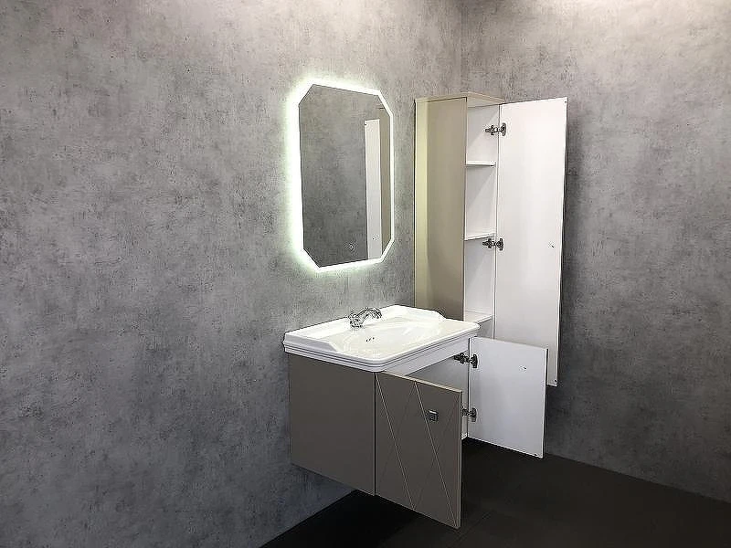 Тумба с раковиной Comforty Кремона 80 00-00001040 подвесная Латте
