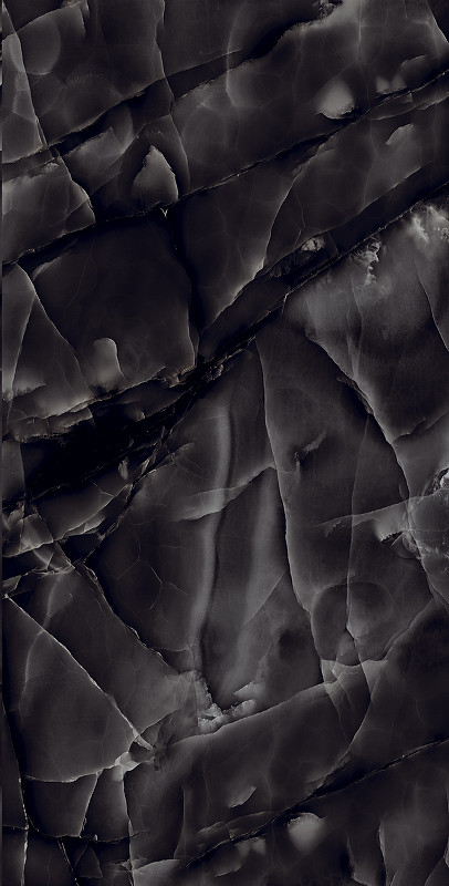 Керамогранит Arcadia Ceramica Onyx black HG2009-A 60х120 см черный для ванной комнаты, для кухни Индия